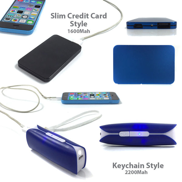 4 pack of Portable Rechargeable Power Banks - Power Your Cell on The Go - $9.99 - Ships Free